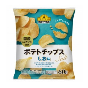トップバリュ ポテトチップス　しお味 ６０ｇ