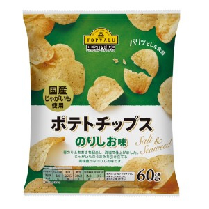 トップバリュ ポテトチップスのりしお味 ６０ｇ