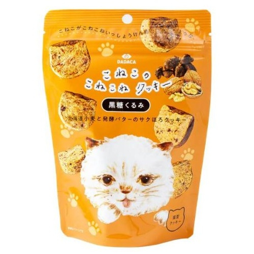 ＤＡＤＡＣＡ こねこのこねこねクッキー 黒糖くるみ ５８ｇ