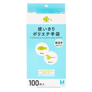宇都宮製作 くらしリズム ポリエチ手袋 Ｍサイズ １００枚入