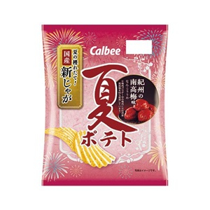 カルビー 夏ポテト 紀州の南高梅味 ６１ｇ