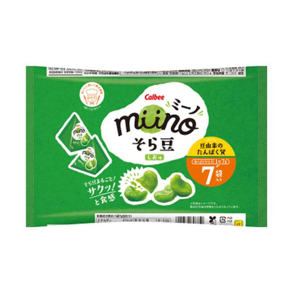カルビー ミーノそら豆しお味 三角パック ５６ｇ（７ｇ&times;８袋）