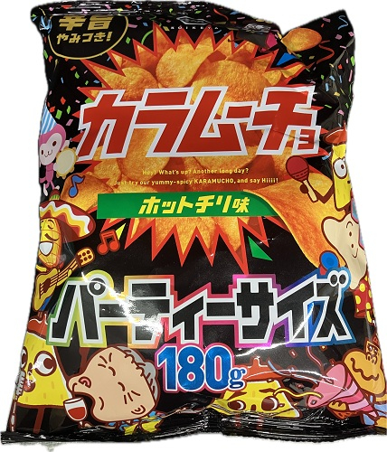 湖池屋 パーティーサイズ　カラムーチョチップスホットチリ味 １８０ｇ