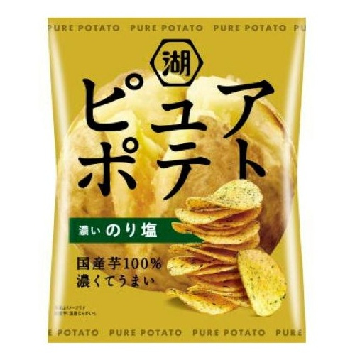 湖池屋 ピュアポテト 濃いのり塩 ５２ｇ
