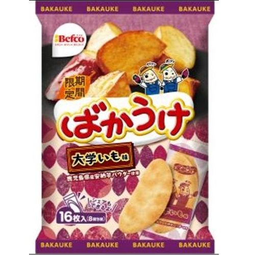 栗山米菓 ばかうけ 大学いも味 １６枚入