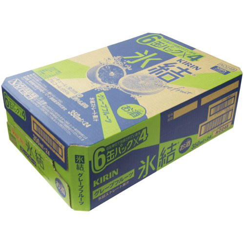 キリン 氷結　グレープフルーツ ３５０ｍＬ&times;６缶&times;４パック