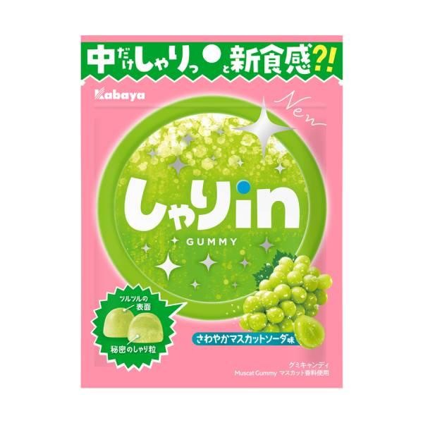 カバヤ しゃりｉｎグミ マスカットソーダ ５２ｇ