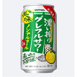 サッポロビール 濃い搾りグレフルサワーノンアル ３５０ｍｌ