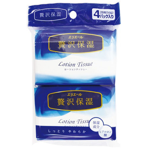 大王製紙 エリエール　贅沢保湿（ポケット） ２８枚（１４組）&times;４パック