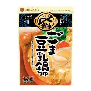 ミツカン 〆まで美味しい ごま豆乳鍋つゆストレート ７５０ｇ
