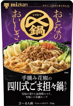 ミツカン 〆鍋おとなのおいしさ 手摘み花椒の四川式ごま担々鍋スープ ７５０ｇ