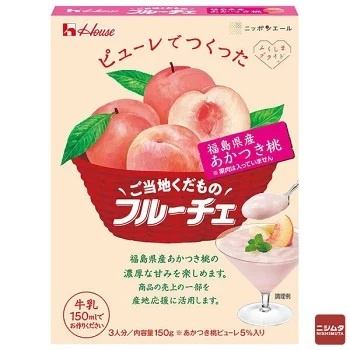 ハウス食品 ご当地くだものフルーチェ　福島県産あかつき桃 １５０ｇ