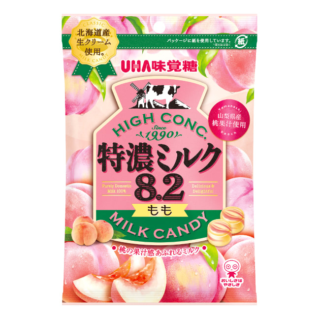UHA味覚糖 特濃ミルク８．２もも ７０ｇ