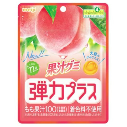 明治 果汁グミ弾力プラスもも ７２ｇ