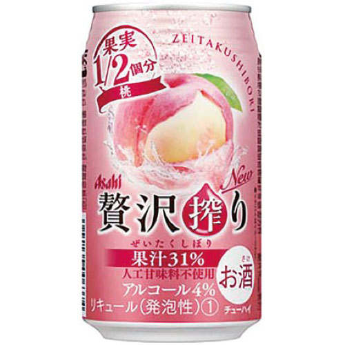 アサヒ 贅沢搾り　桃 ３５０ｍＬ