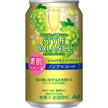 アサヒ スタイルバランス　素肌サポートシャルドネスパークリングテイスト ３５０ｍｌ