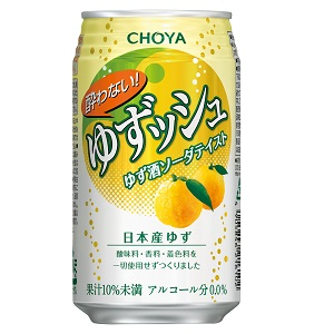 チョーヤ梅酒 酔わないゆずッシュ ３５０ｍｌ