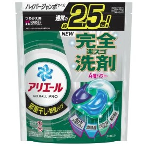 Ｐ＆G アリエールジェルボールプロ 部屋干し用 詰替 ハイパージャンボサイズ ２８個入