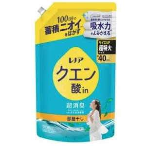 Ｐ＆Ｇ レノアクエン酸ｉｎ超消臭 部屋干し フレッシュグリーンの香り 詰替 超特大サイズ １１１０ｍＬ